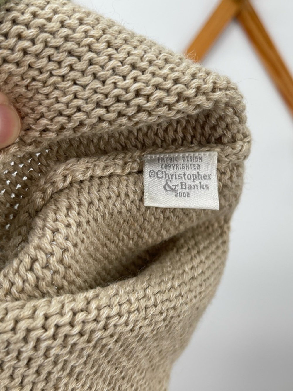 Christopher & Banks Knit Sweater with Blue-Yellow Birdhouse Hand Embroidery - Picture 13 of 13